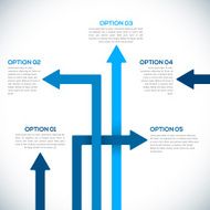 Infographics template with arrows N4
