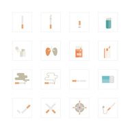 Cigarette icons set