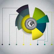 Colorful Inforgraphic pie chart
