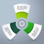 Infographic background design with tire treads