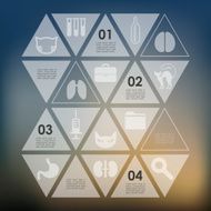 veterinary infographic with unfocused background N5