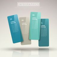 modern abstract translucent bar chart infographic