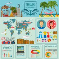 Travel Vacations Beach resort infographics N12