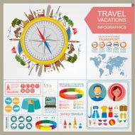 Travel Vacations Beach resort infographics N13