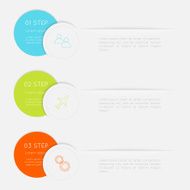 Abstract business info graphics template with icons N39