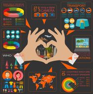 Travel Vacations Beach resort infographics N15