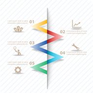 Colorful vector design for workflow layout N6
