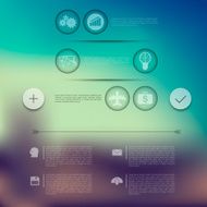 business infographic with unfocused background N74