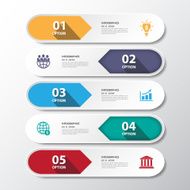 Design flat shadow step number banners graphic or website Vector EPS10 N3