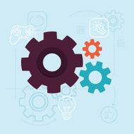 Vector app development concept in flat style