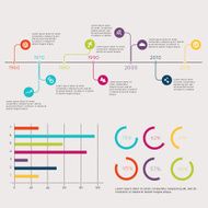 Set of Timeline Infographic Design Templates N6