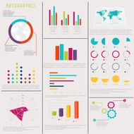 Set of Timeline Infographic Design Templates N7