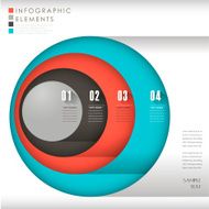 abstract colorful circle infographics