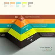 abstract 3d Pyramid infographics