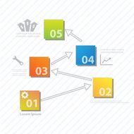 Colorful vector design for workflow layout N7