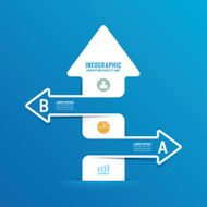 arrow line infographics options banner N2