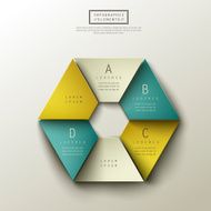 vector abstract 3d paper infographics N13