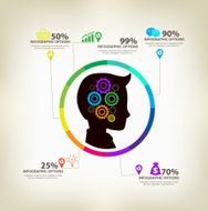 man ideas infographic concept