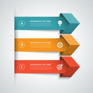Modern arrow infographics elements N2