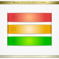 Modern vector paper sheet infographics list elements with pockets