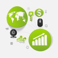 business sticker infographic N7