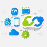 business sticker infographic N8