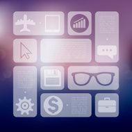 business infographic with unfocused background N82