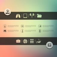 medicine infographic with unfocused background N10