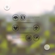 business infographic with unfocused background N88