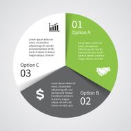 Vector circle diagram infographic for business presentation N10