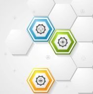 Hexagons infographic design