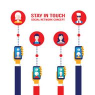 Social network and communication concept N3