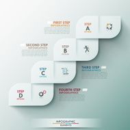 Modern Infographics Process Template N2