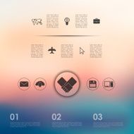 business infographic with unfocused background N91