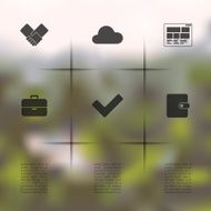 business infographic with unfocused background N93