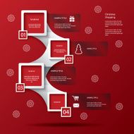 Christmas shopping infographics