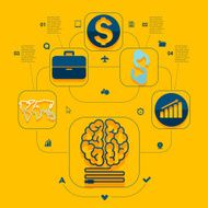 business flat infographic N3