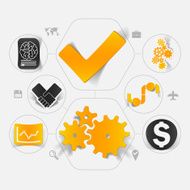 business sticker infographic N9