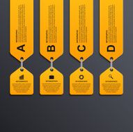 Modern infographic options banner Design elements N2