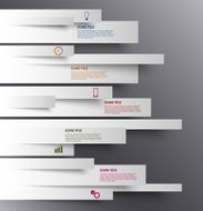 Info graphic white striped modern template