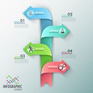 Modern infographics options banner N254