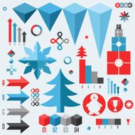 Christmas Set of infographics elements