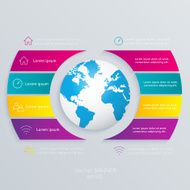 Abstract 3D digital illustration Infographic N4