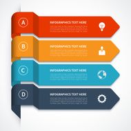 Modern arrow infographics elements N3