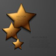 Vector modern gold star background