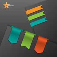 Ribbons set vector N2