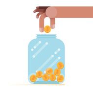 Putting a coin in bottle