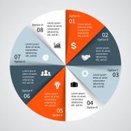 Vector circle diagram infographic for business presentation N11