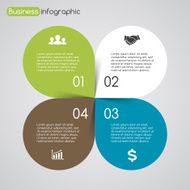 Modern vector info graphic for business project N74