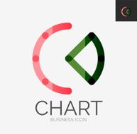 Minimal line design icon chart graph icon N2